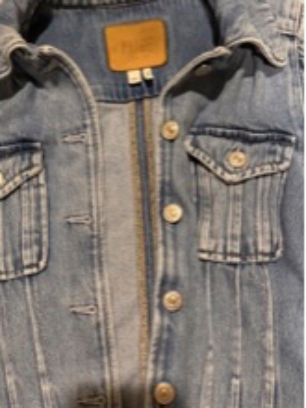 PAIGE Cropped Denim Jacket XS